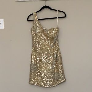 Scala gold sequin dress